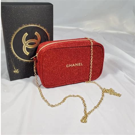 chanel makeup bag red|make up bag chanel.